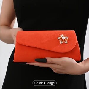 Elegant Orange Clutch
